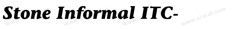 Stone Informal ITC字体转换